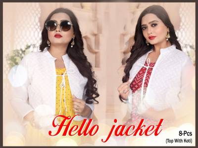 Hello Jacket By Beauty Queen Fancy Flaired Kurti With Jacket Collection
